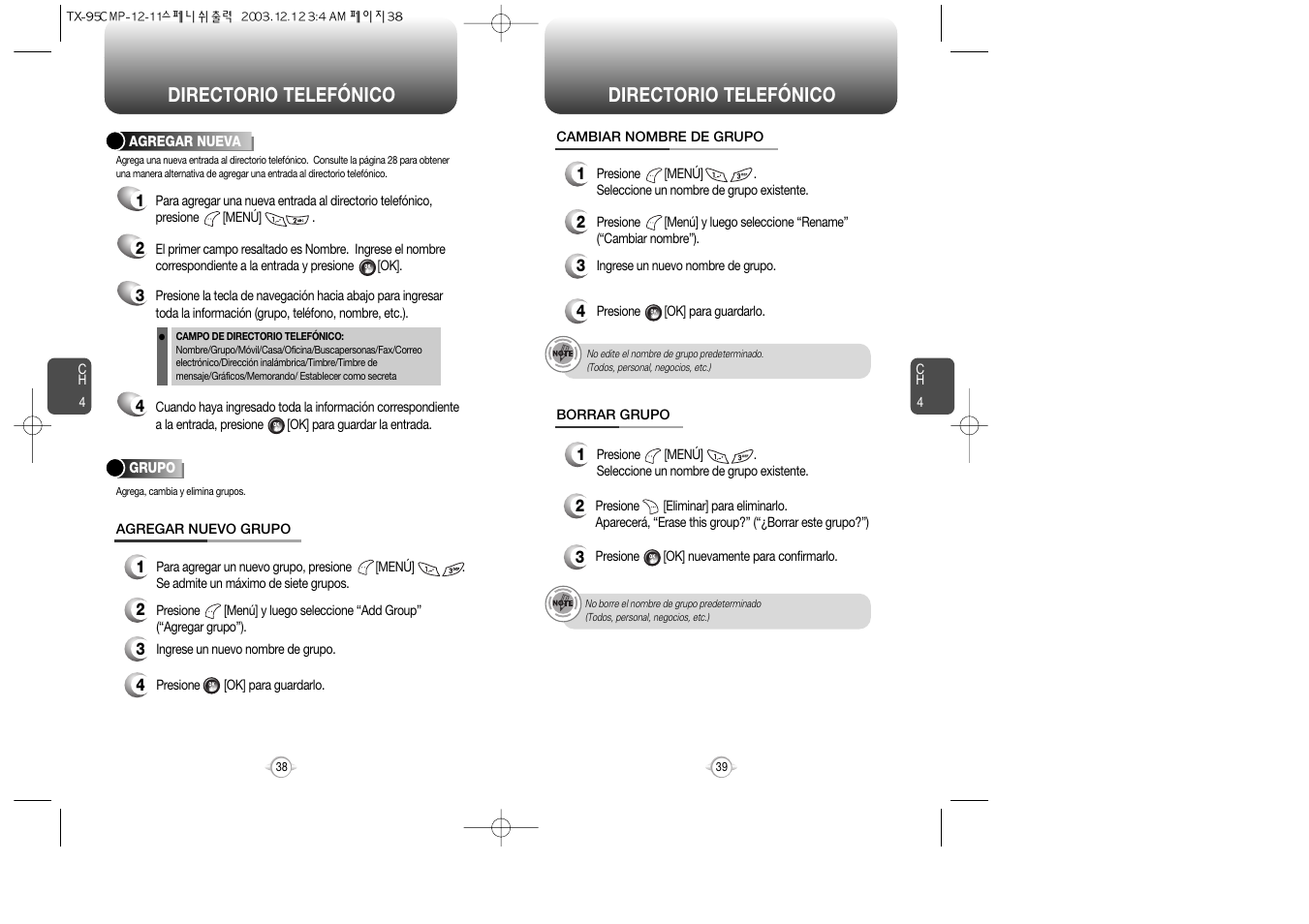 Directorio telefónico | Audiovox CDM-8900 User Manual | Page 89 / 137
