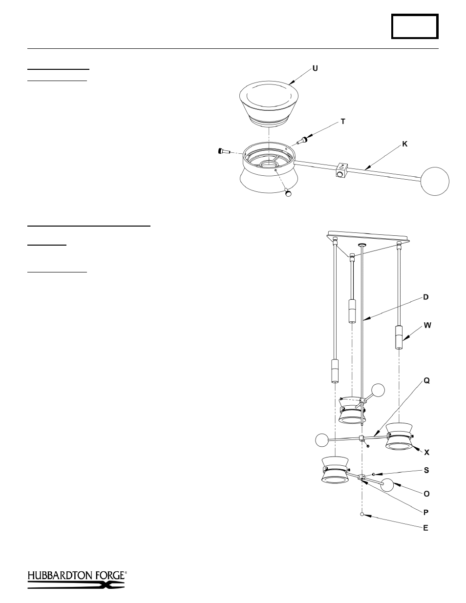 Component parts, A334, Assembly & installation instructions | Hubbardton Forge 138810 User Manual | Page 3 / 4