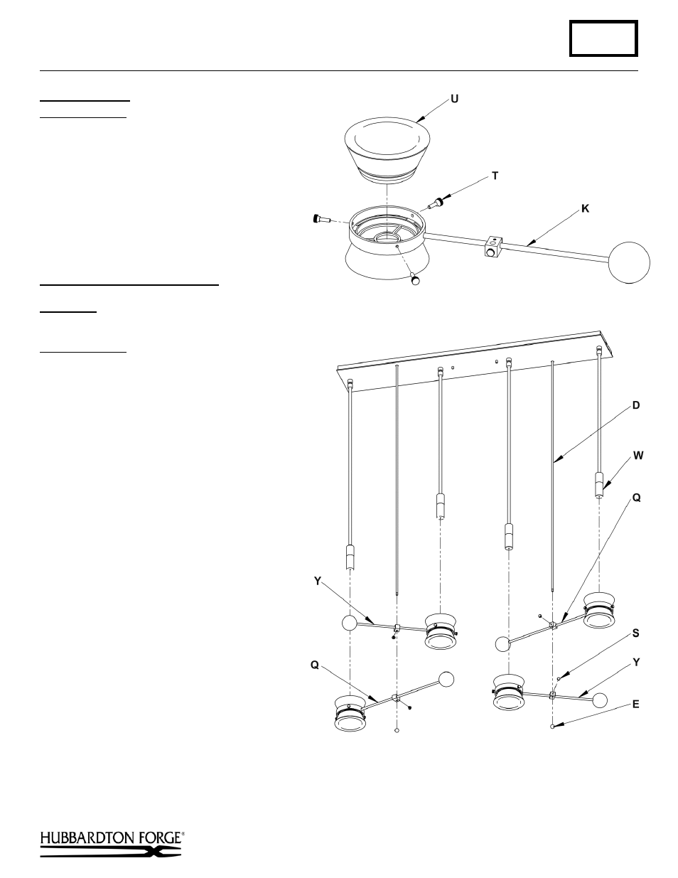 Component parts, A335, Assembly & installation instructions | Hubbardton Forge 138815 User Manual | Page 4 / 5
