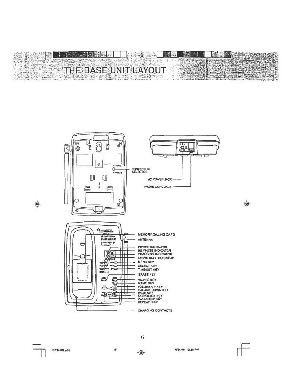 4 m.ties 17, Vttjie. itiopv | Audiovox DT 941 CI User Manual | Page 19 / 48