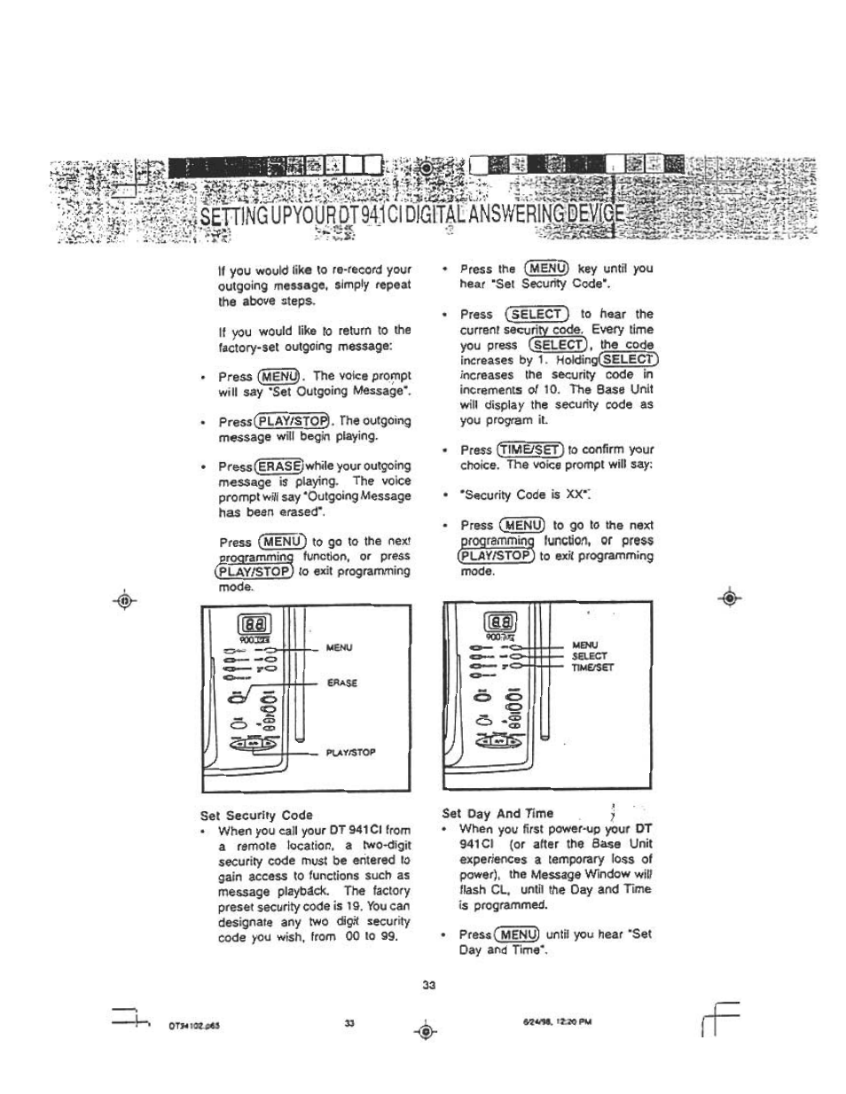 Orwiapu а/г^и. it» pm | Audiovox DT 941 CI User Manual | Page 35 / 48