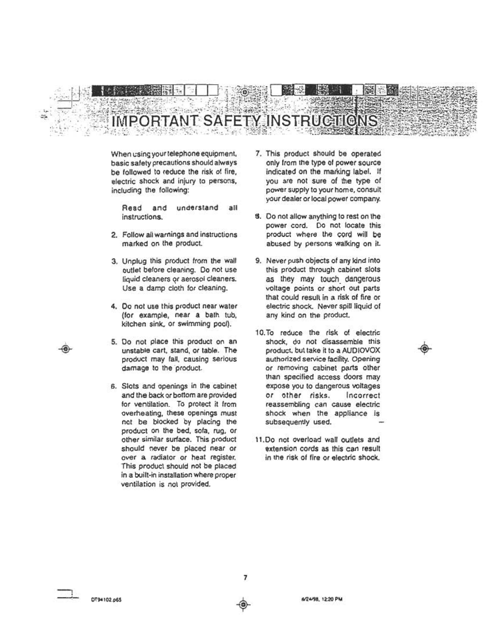 Otwioi.pes | Audiovox DT 941 CI User Manual | Page 9 / 48