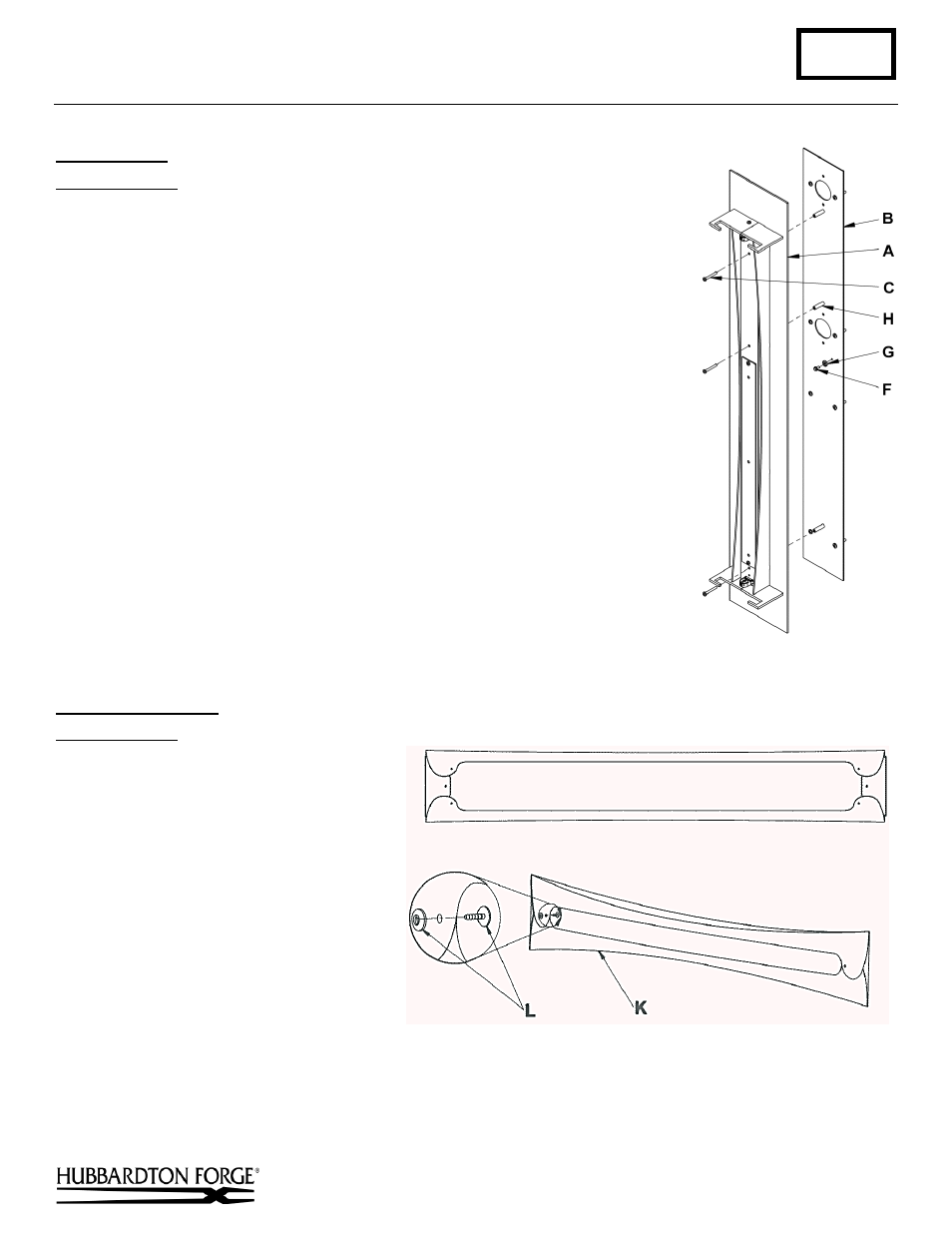B284, Assembly & installation instructions | Hubbardton Forge 205955 User Manual | Page 2 / 3