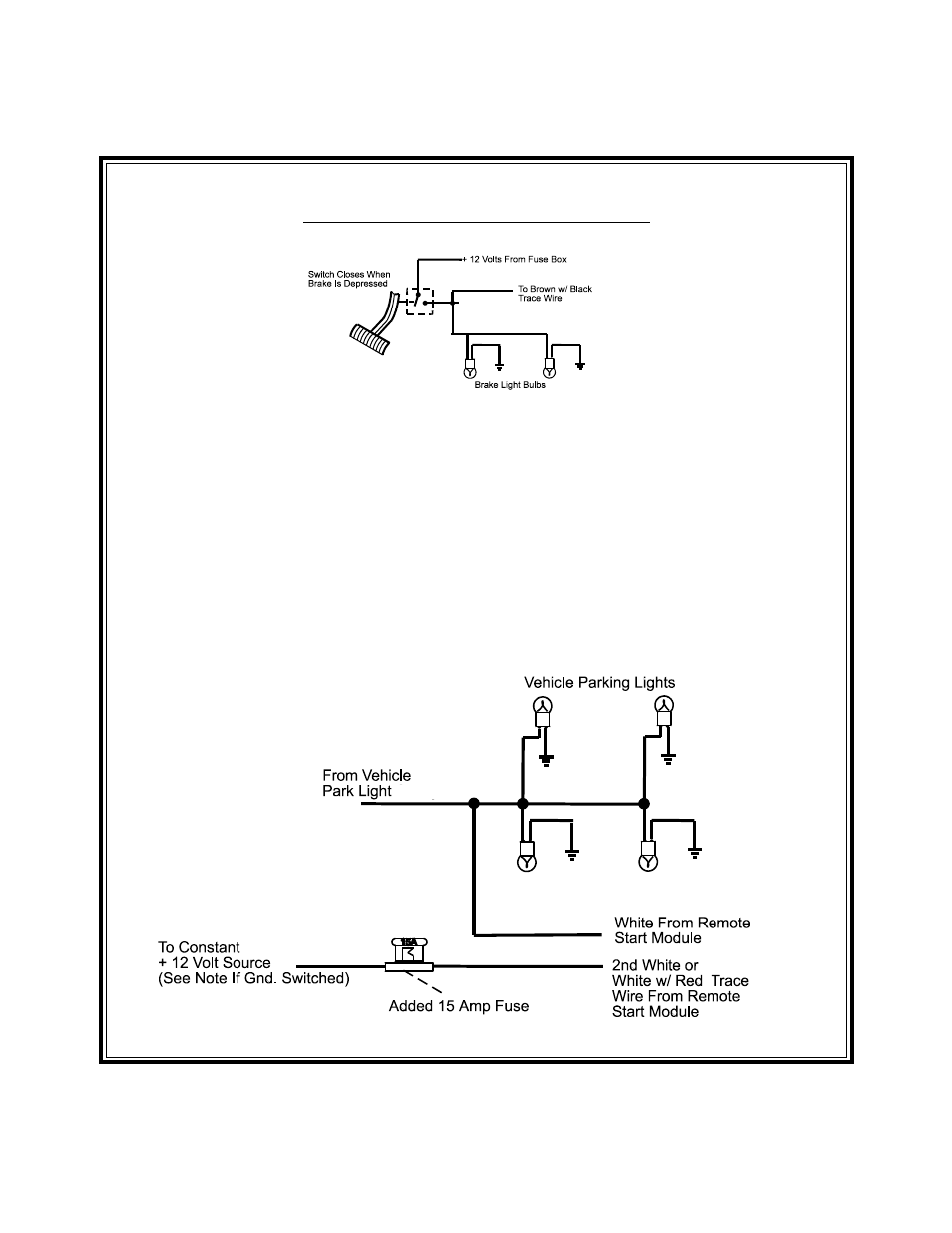 Brake switch positive shutdown detail | Audiovox AA-RS5CS User Manual | Page 6 / 16