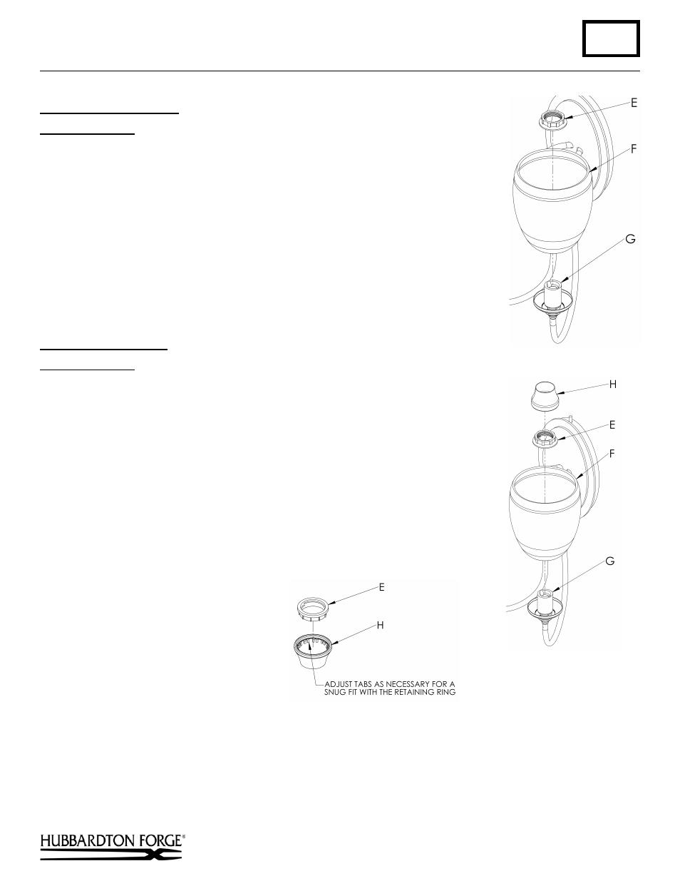 Installation instructions | Hubbardton Forge 208226 User Manual | Page 2 / 2