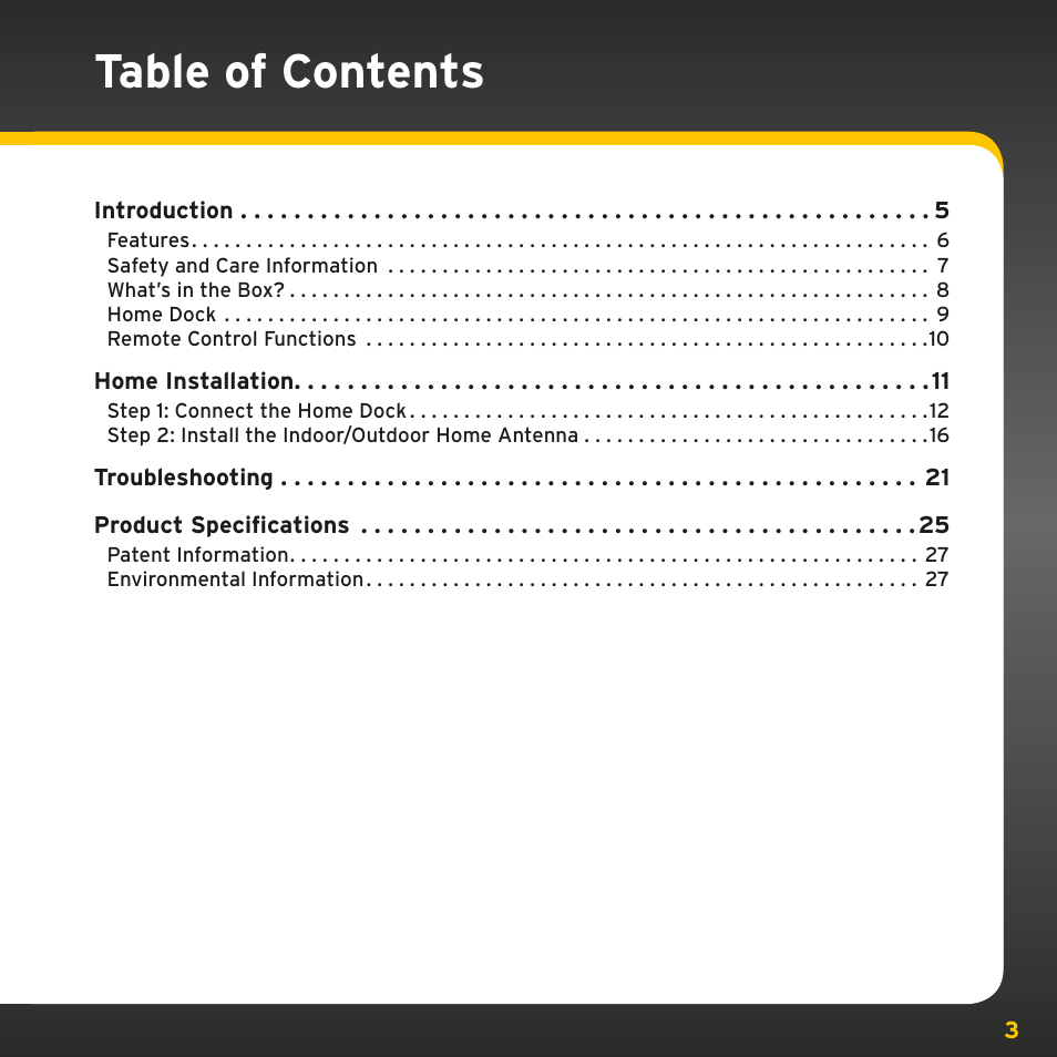 SIRIUS XMp3i User Manual | Page 3 / 34