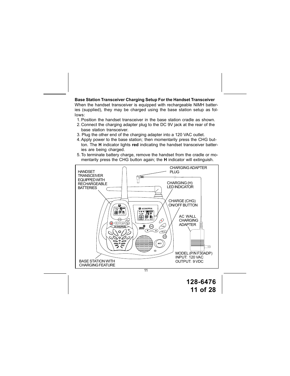 Audiovox GMRS-3000PK User Manual | Page 11 / 28