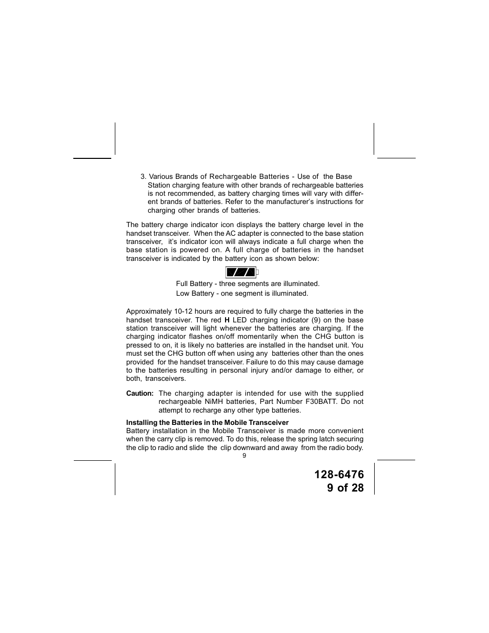 Audiovox GMRS-3000PK User Manual | Page 9 / 28