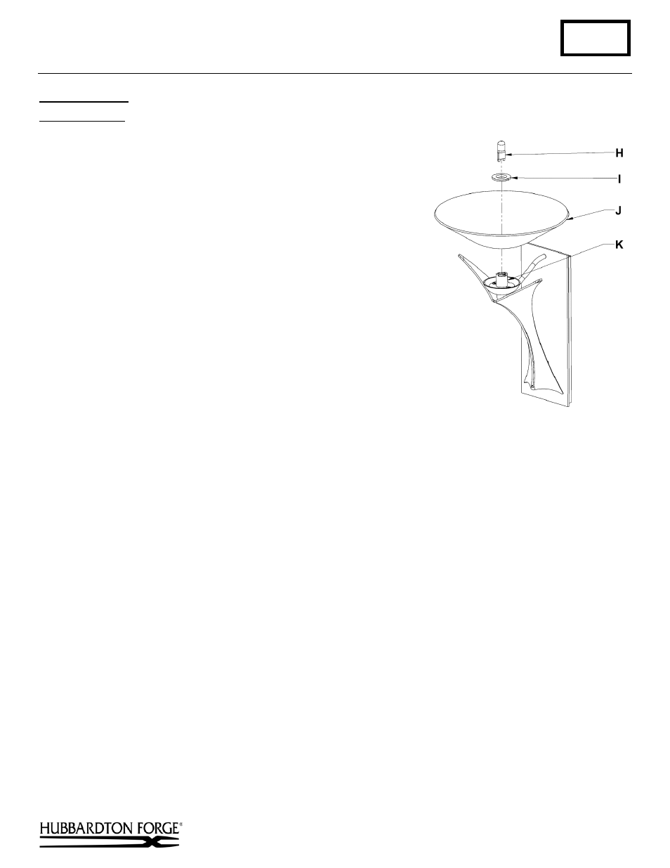 To install glass (figure 2), Component parts, B294 | Installation instructions | Hubbardton Forge 206515 User Manual | Page 2 / 2