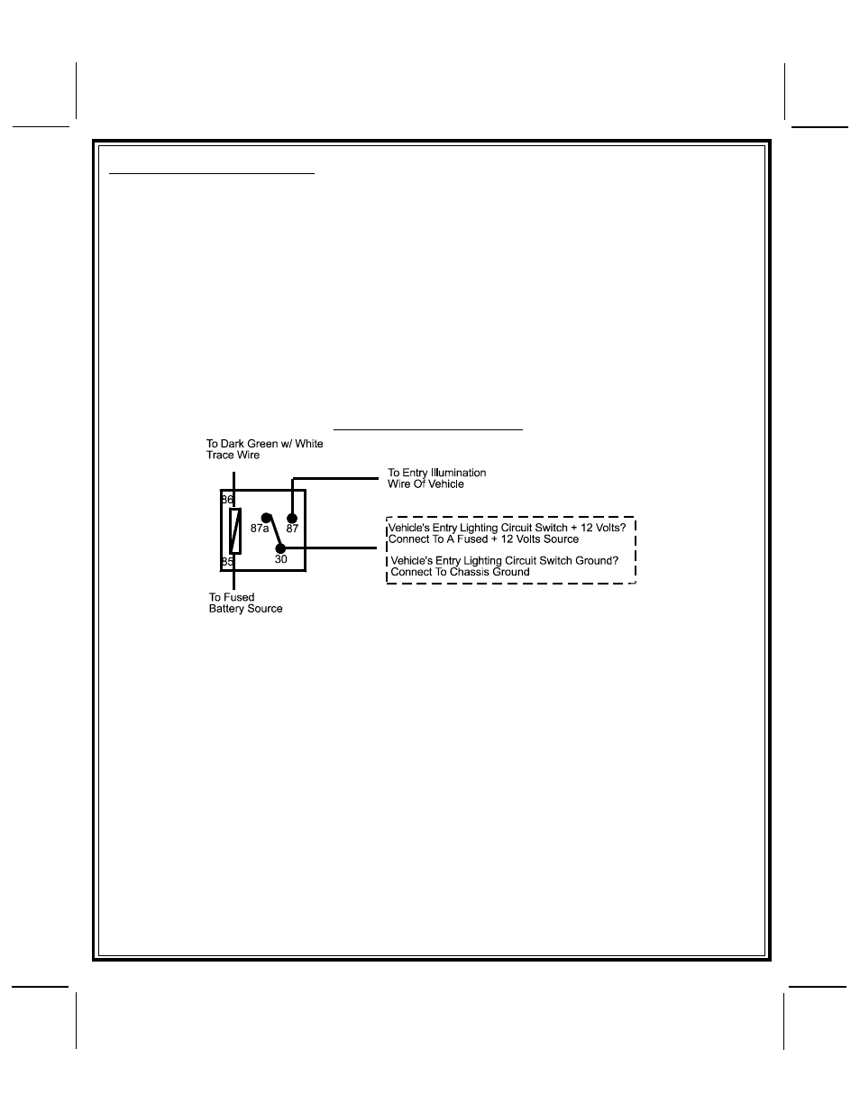 Entry illumination detail, 3 pin input/output harness, Rf programmable features | Audiovox PRO-9275 User Manual | Page 13 / 20