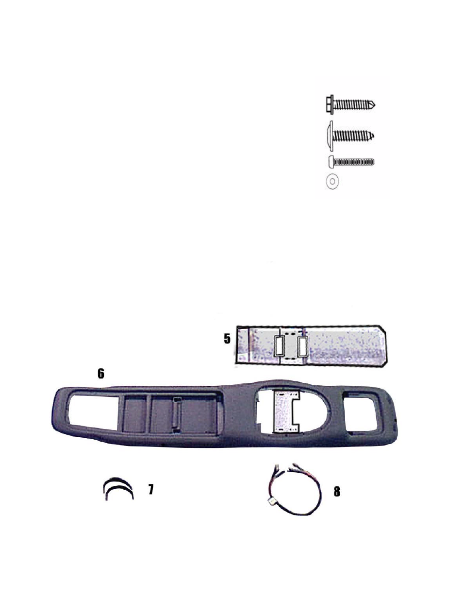 Materials provided for installation | Audiovox 50-0244x-019 SERIES User Manual | Page 2 / 8