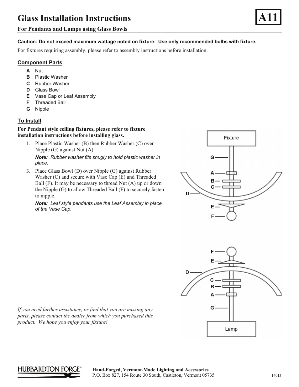 Hubbardton Forge 268422 User Manual | 1 page