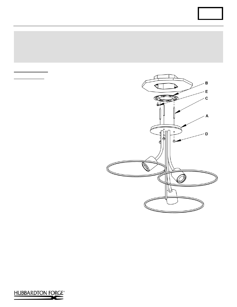Hubbardton Forge 124255 User Manual | 2 pages