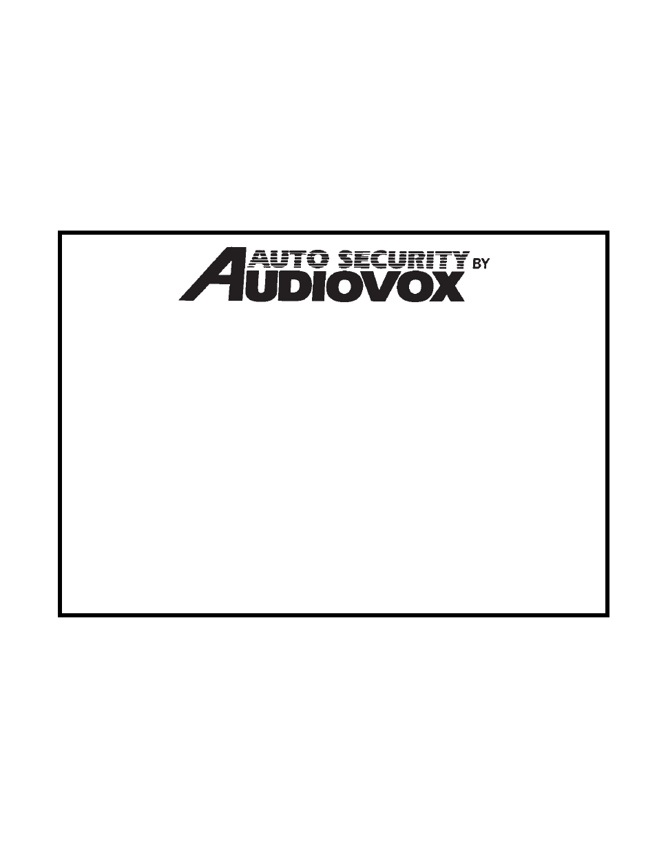 Audiovox AA-9300 User Manual | 20 pages