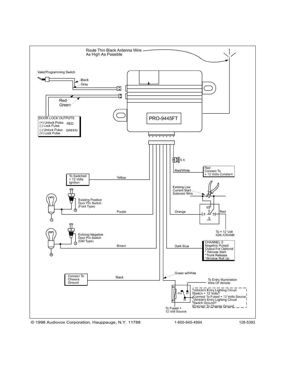Audiovox PRO 9445FT User Manual | Page 4 / 4