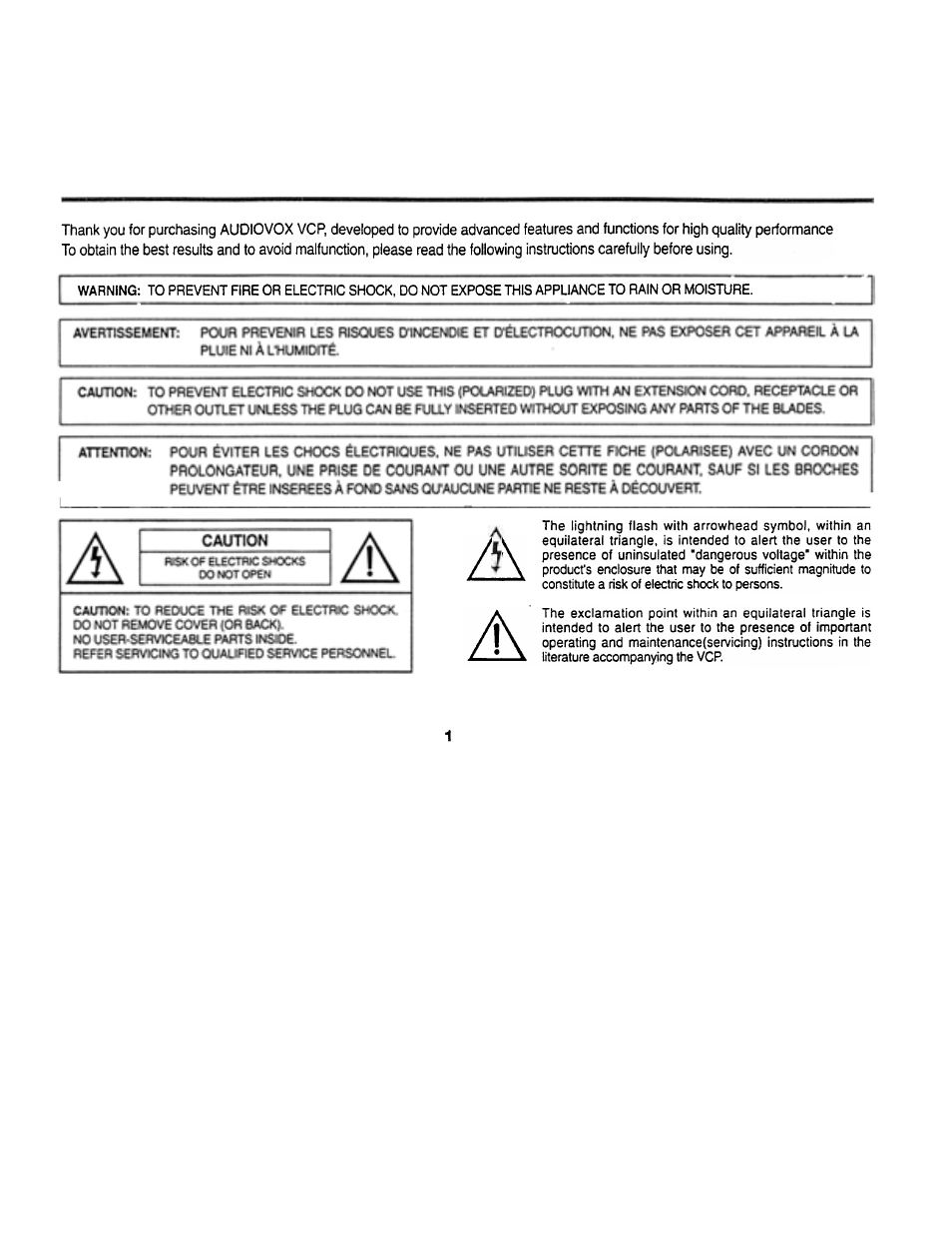 Audiovox AVP7000 User Manual | Page 4 / 29