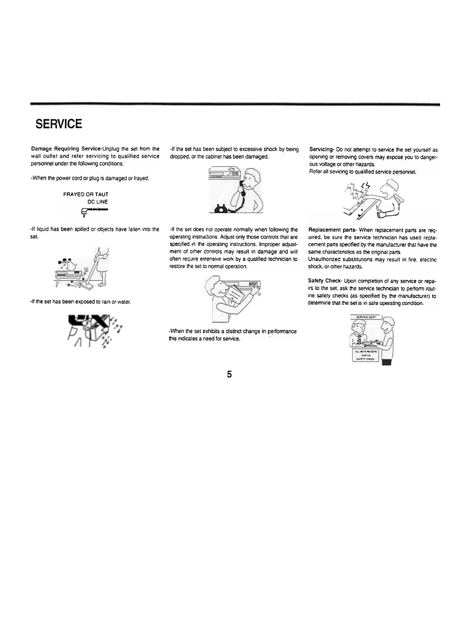 Service | Audiovox AVP7000 User Manual | Page 8 / 29