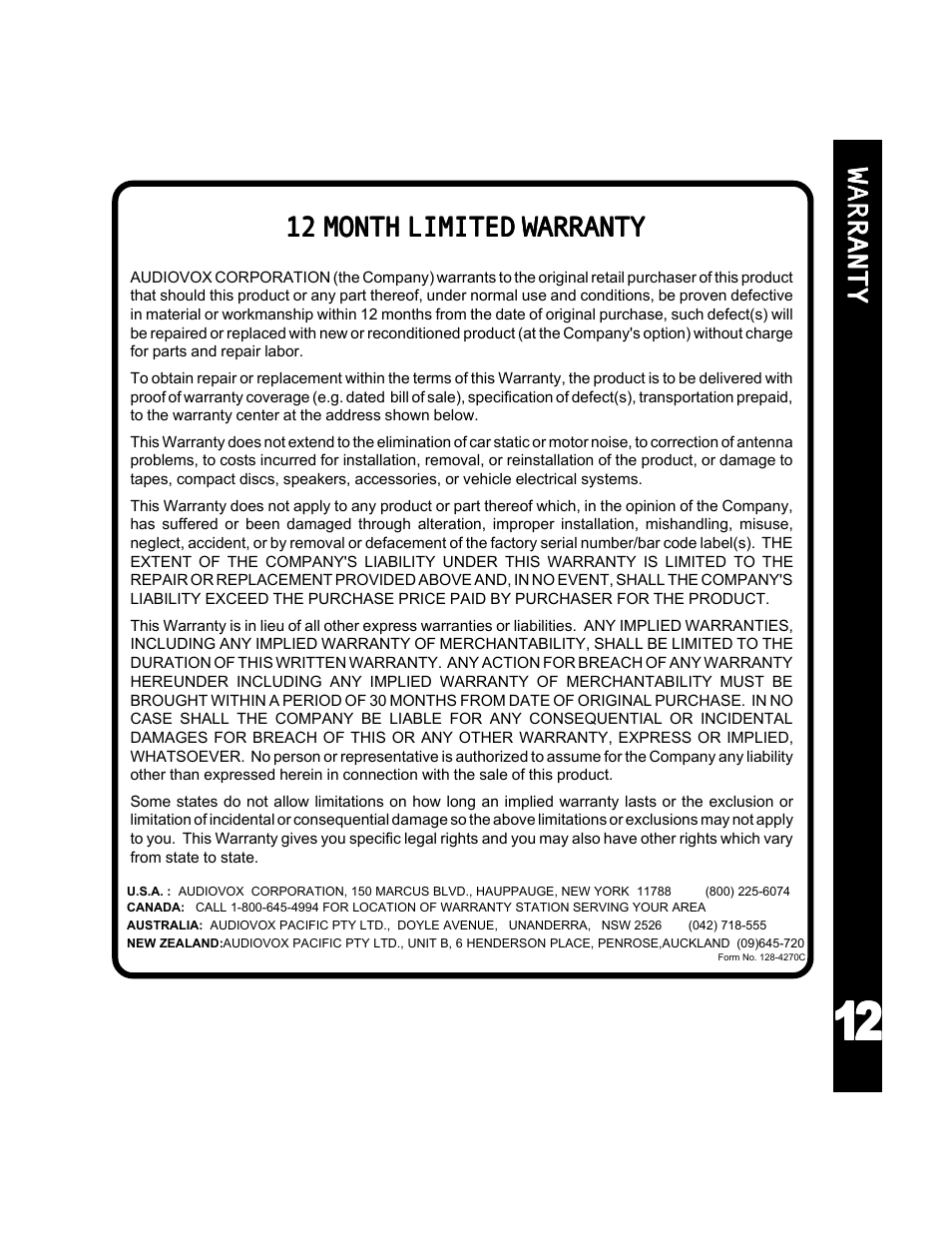 Audiovox ACD-25 User Manual | Page 13 / 40