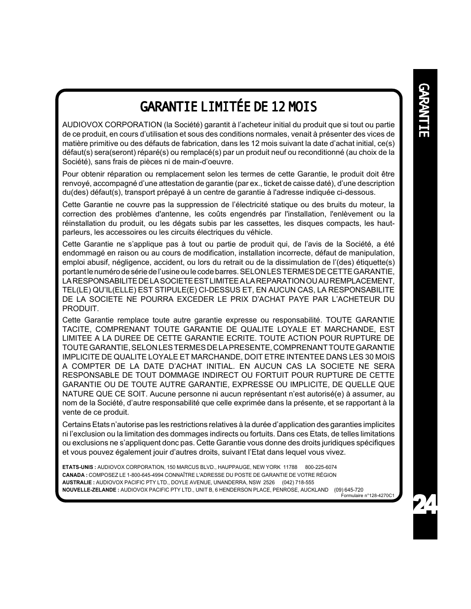 Audiovox ACD-25 User Manual | Page 25 / 40