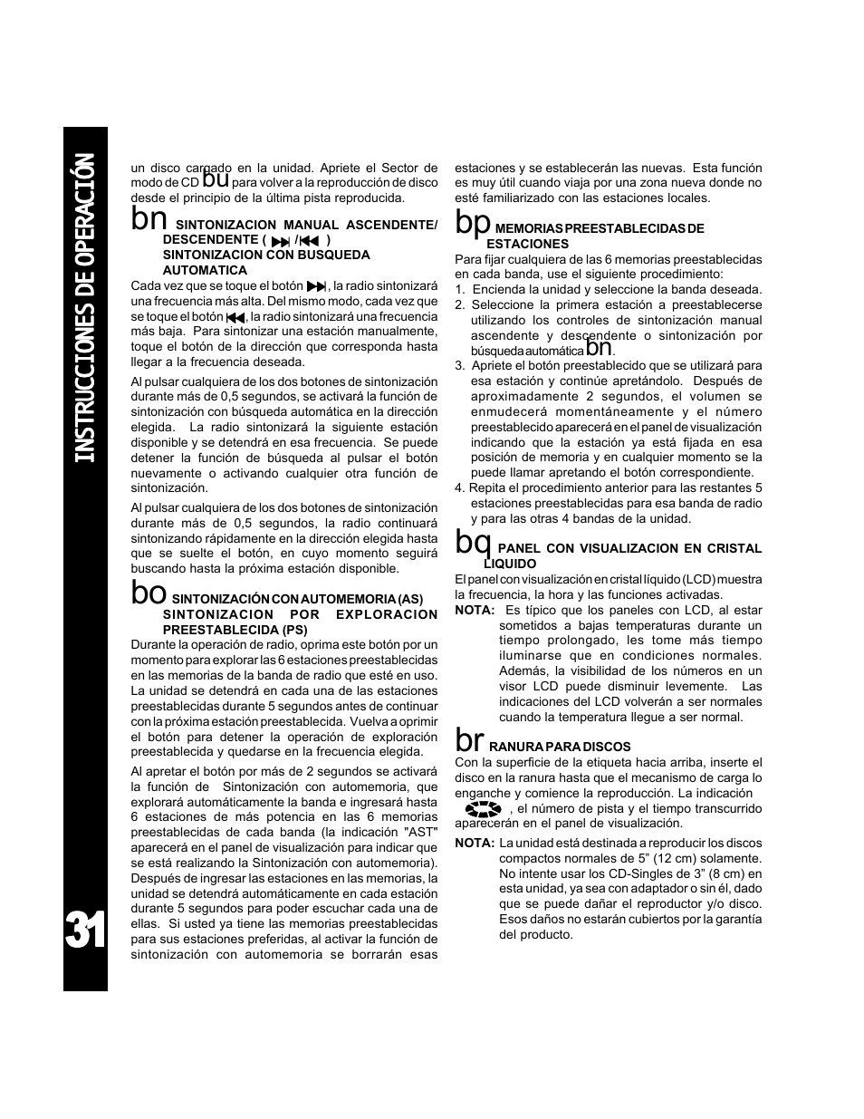 Audiovox ACD-25 User Manual | Page 32 / 40