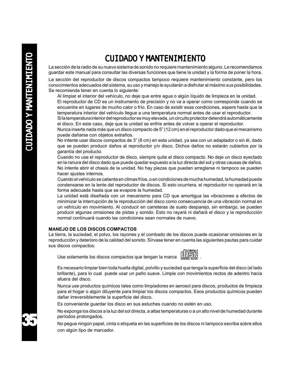 Audiovox ACD-25 User Manual | Page 36 / 40