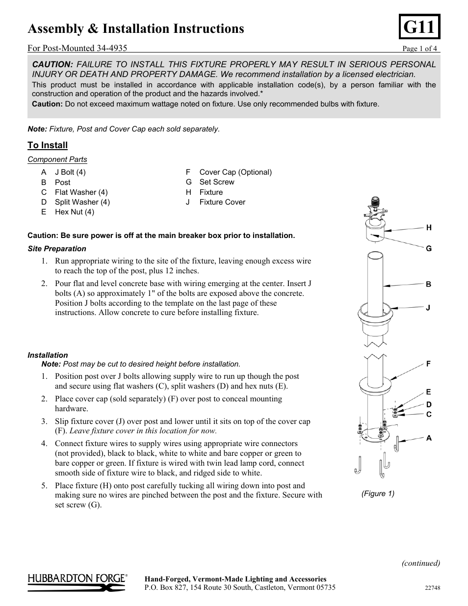 Hubbardton Forge 344935 User Manual | 4 pages