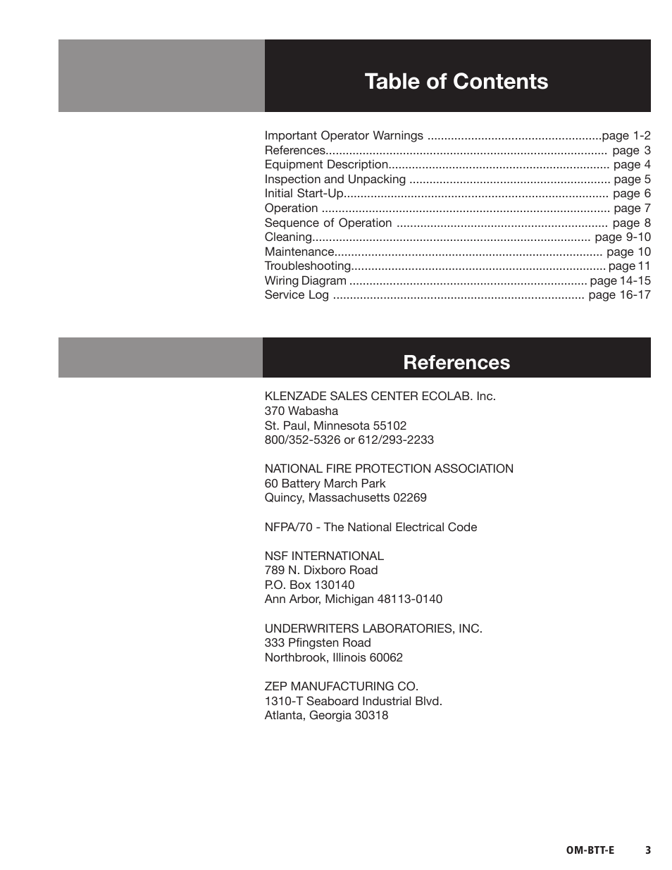 Blodgett BTT-E Series User Manual | Page 5 / 20