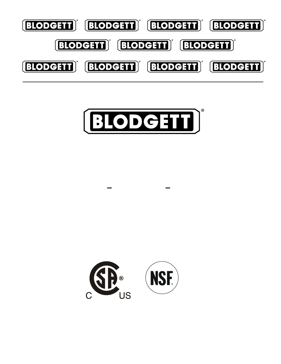 Blodgett BCH-E User Manual | 22 pages