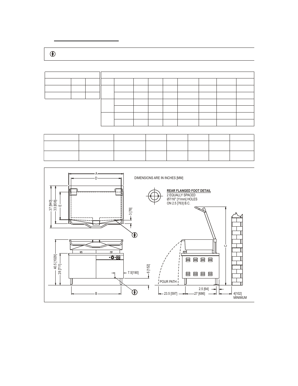 0 service connections | Blodgett BCH-E User Manual | Page 4 / 22