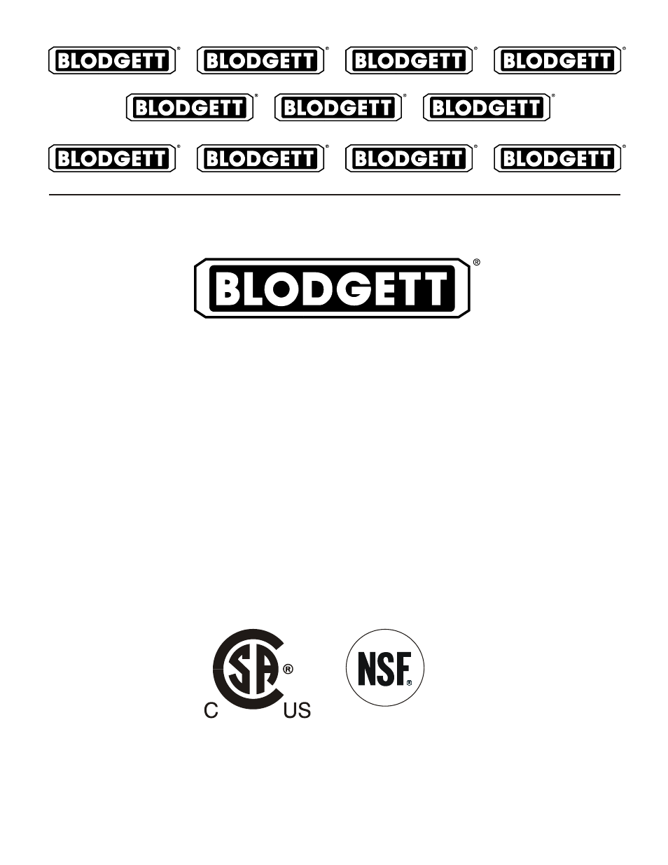 Blodgett BLT-E User Manual | 12 pages