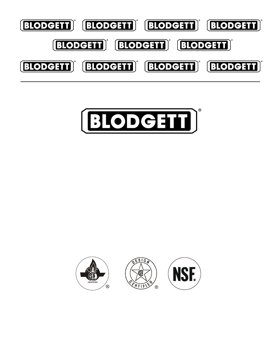 Blodgett BTT-16G User Manual | 10 pages