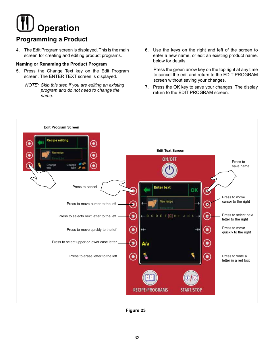 Operation, Programming a product | Blodgett BLCP User Manual | Page 34 / 52