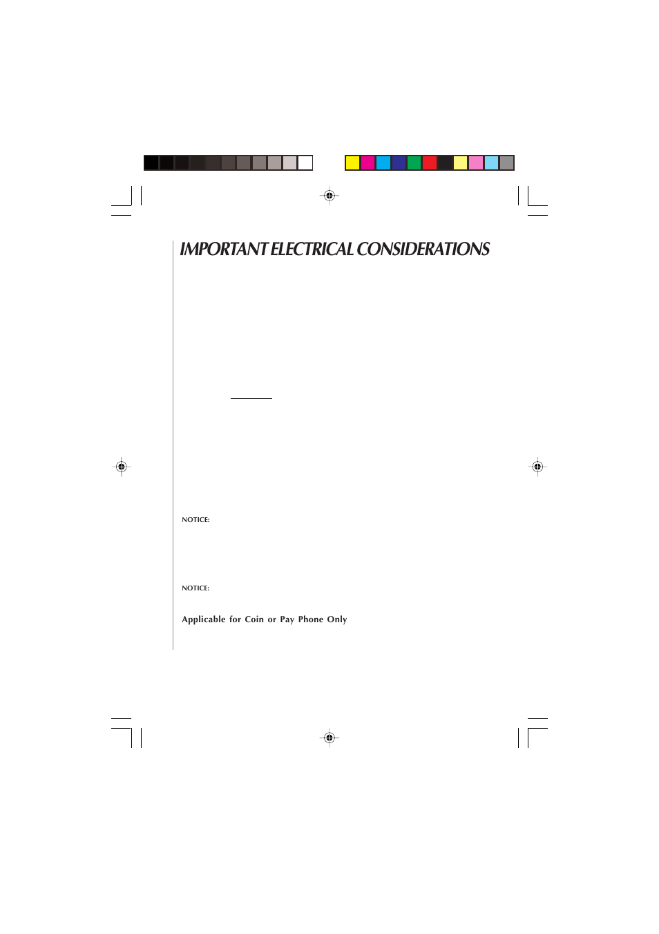 Important electrical considerations | Audiovox 4GHz User Manual | Page 6 / 14