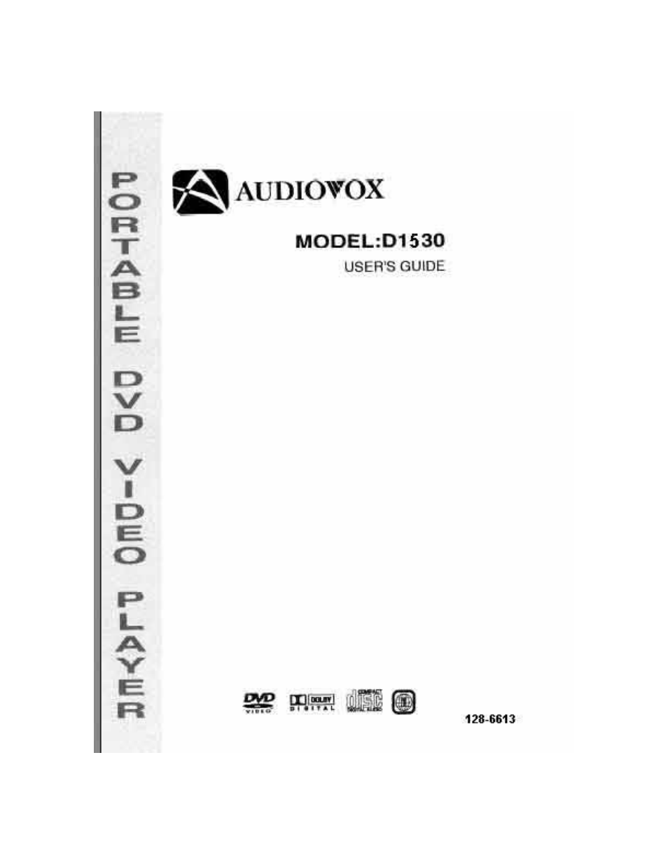 Audiovox D1530 User Manual | 46 pages