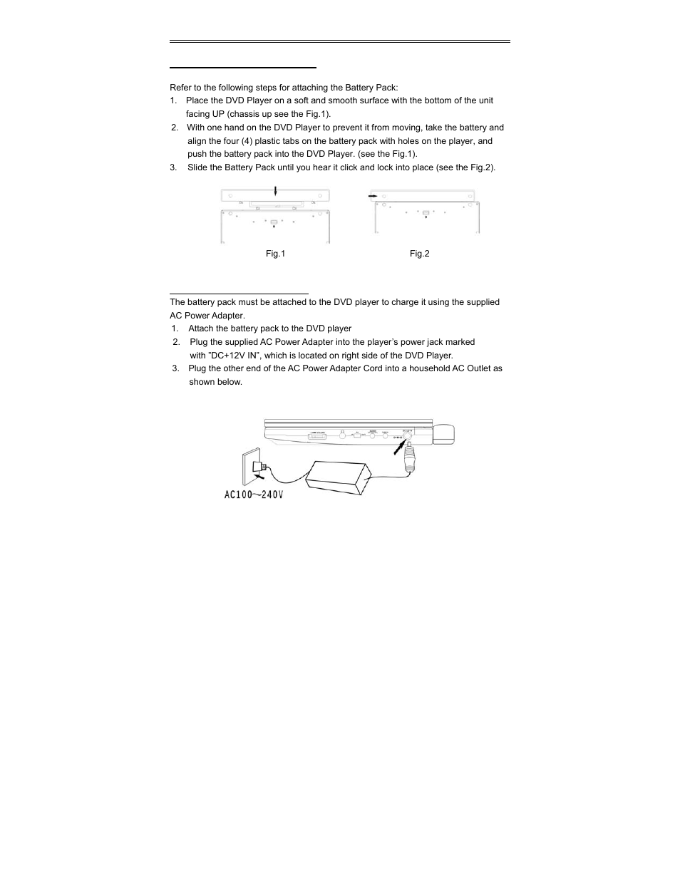 Power supply | Audiovox D2010 User Manual | Page 17 / 33
