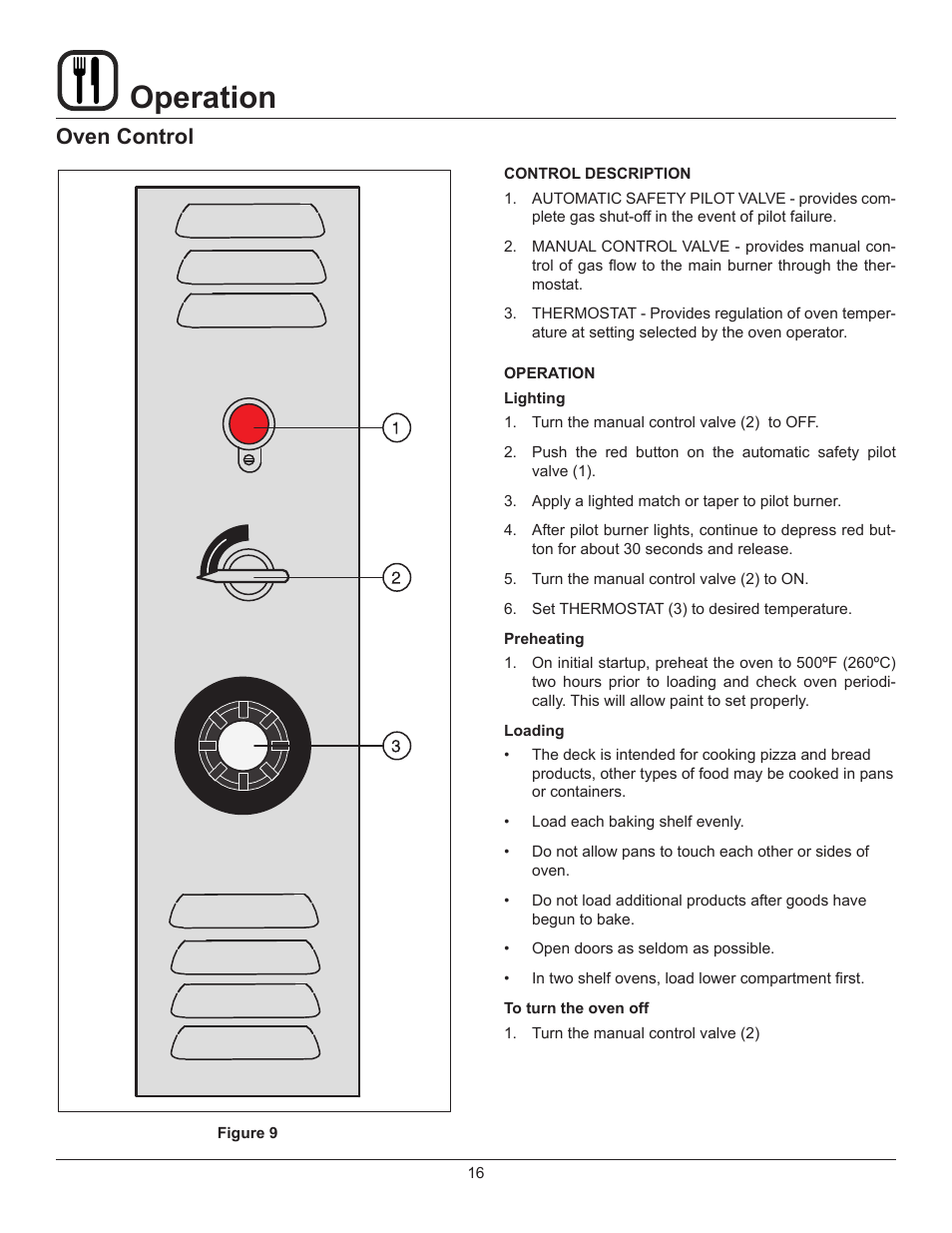 Operation, Oven control | Blodgett 900 SERIES User Manual | Page 18 / 22