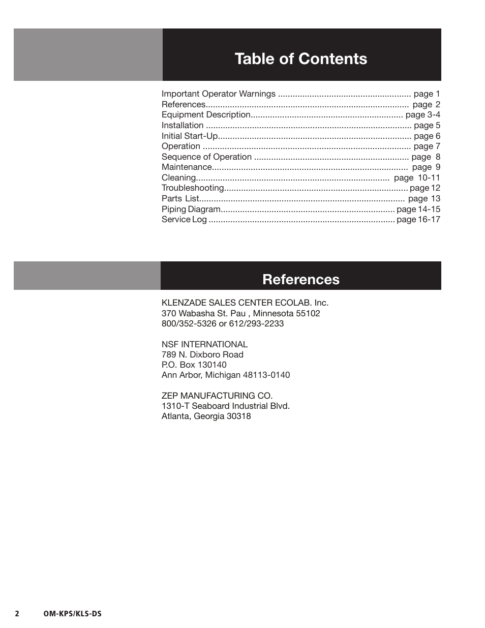 Blodgett KLS-DS Series User Manual | Page 4 / 20