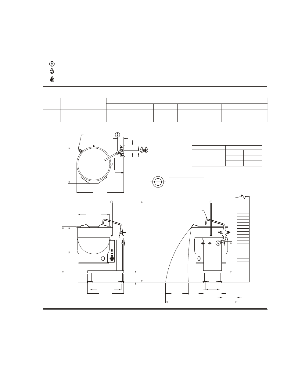 Service connections | Blodgett KTT-20E User Manual | Page 4 / 21