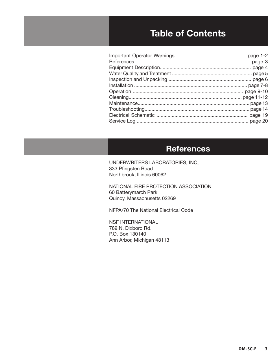 Blodgett SC-E Series User Manual | Page 5 / 24