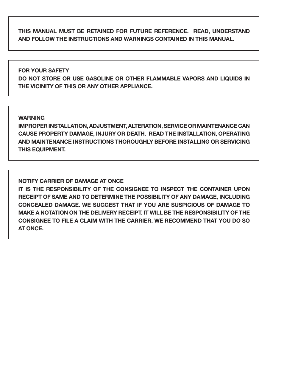 Blodgett SBC-E Series User Manual | Page 2 / 28