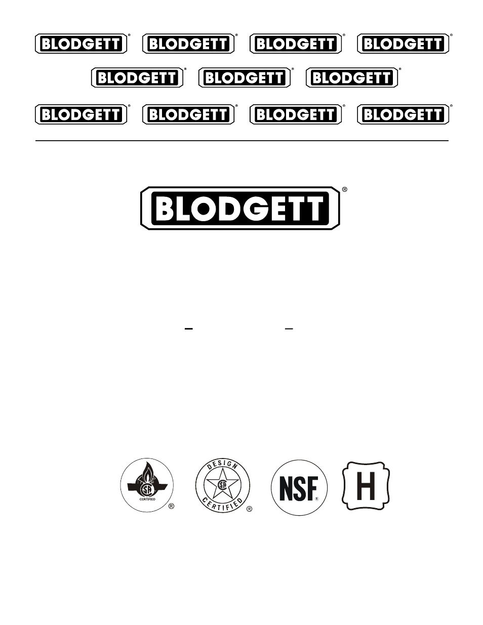 Blodgett SB-16G User Manual | 26 pages