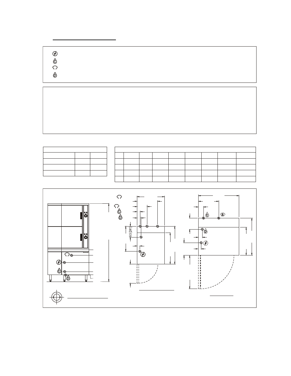 0 service connections | Blodgett SB-16E User Manual | Page 4 / 17