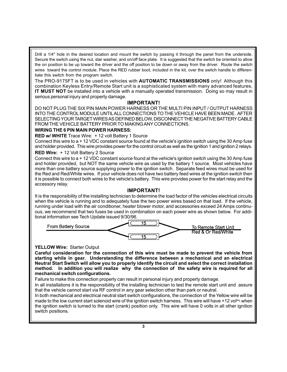 Audiovox PRO-9175FT User Manual | Page 3 / 18