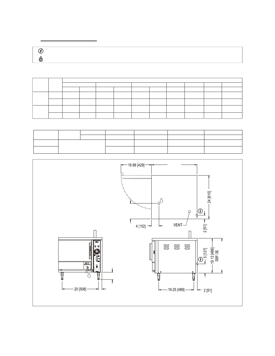 0 service connection | Blodgett SBF-5E User Manual | Page 4 / 24