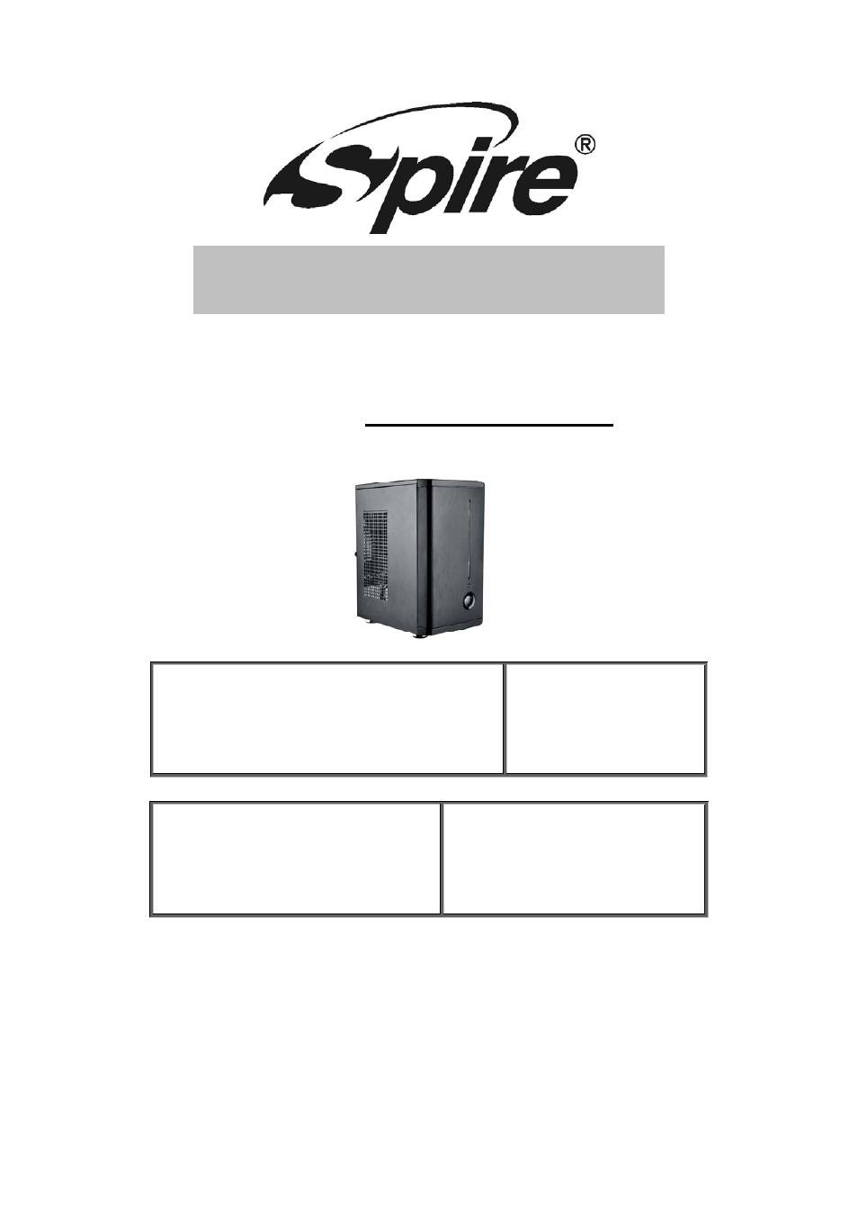 Spire POWERCUBE 501 / SPM501B-300W-PFC-2U3 User Manual | 8 pages