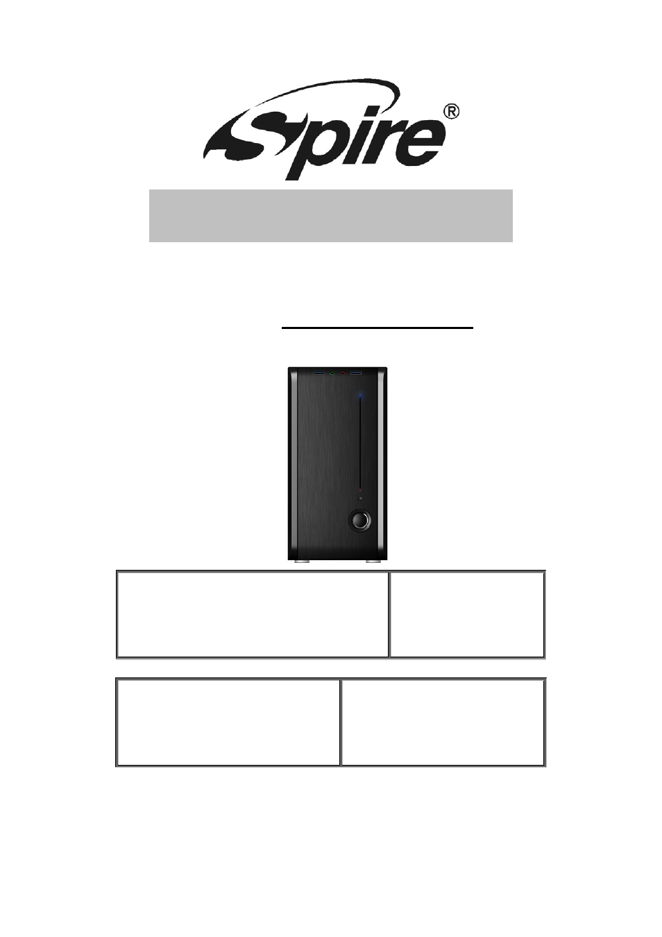 Spire POWERCUBE 502 / SPM502B-300W-PFC-2U3 User Manual | 8 pages