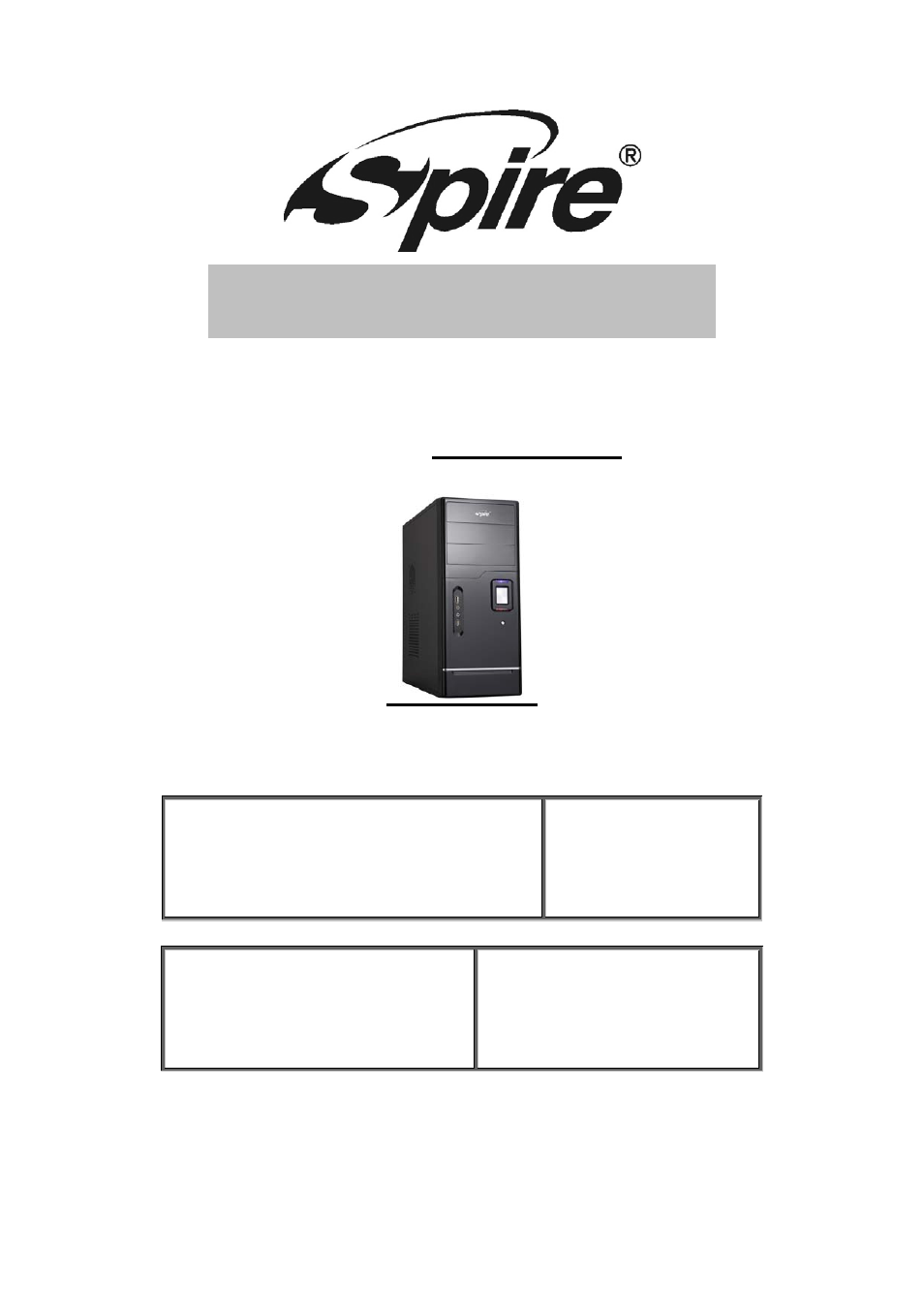 Spire COOLBOX F8 / SPF8B-420W-PFC User Manual | 9 pages