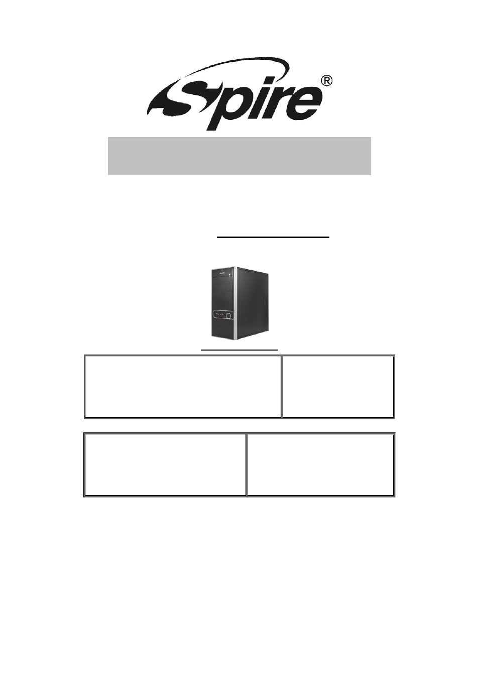 Spire COOLBOX 202 / SPD202B-420W-PFC User Manual | 9 pages