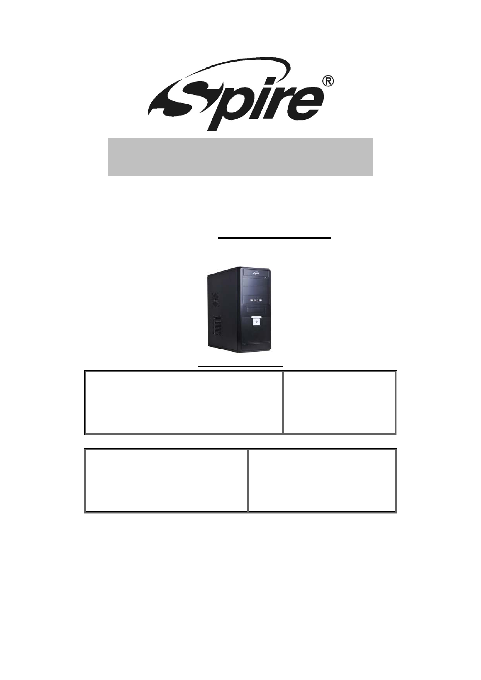 Spire COOLBOX 208 / SPD208B-420W-PFC User Manual | 9 pages