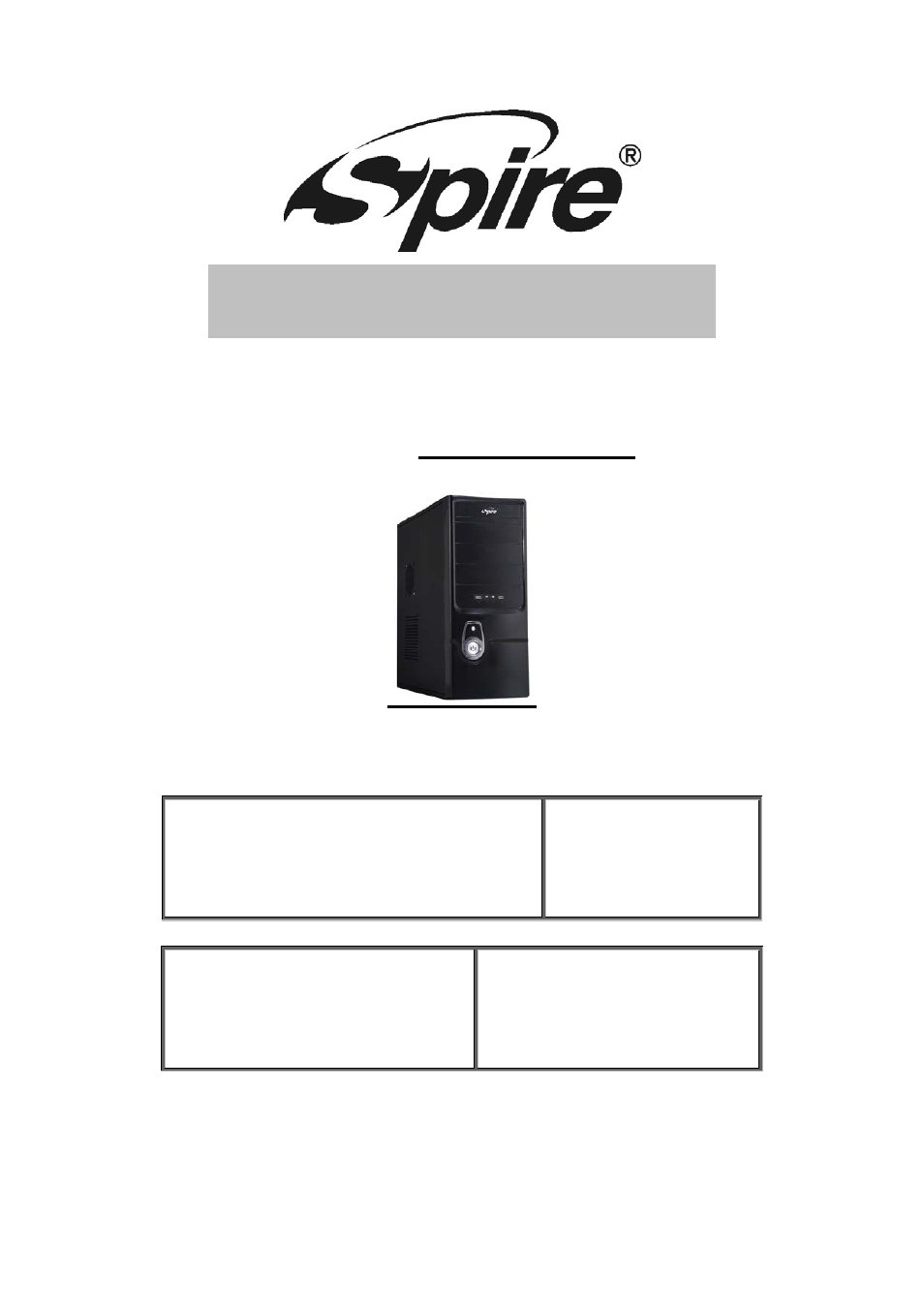 Spire COOLBOX 503 / SPD503B-420W-PFC User Manual | 9 pages